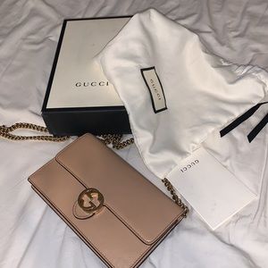 Pink Gucci WOC Crossbody bag